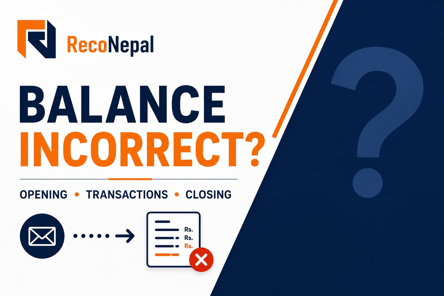 How to Process an Incorrect Balance Confirmation ?
